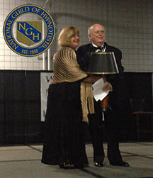 Dr. Damon Presents Debbie Papadakis with the NGH Charles Tebbetts Award